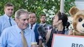 US Congressman Jim Jordan arrives for a House Republican Conference meeting with Donald Trump at the Capitol Hill Club on June 13, 2024