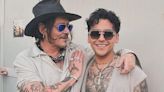 Christian Nodal causa revuelo al posar junto a Johnny Depp: "¡¡¡El Nodalverso existe!!!“