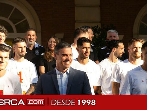 Pedro Sánchez recibe a la selección masculina de fútbol, tras ganar la 'Eurocopa 2024'