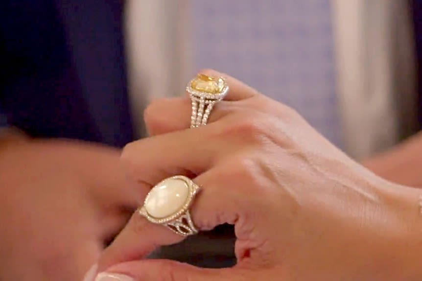 How Jennifer Aydin Upgraded to a 9-Carat Canary Yellow Diamond Engagement Ring | Bravo TV Official Site