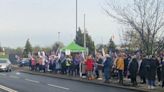 Healthcare workers join picket line outside Teesside hospital on first day of strike action over pay