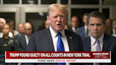 Donald Trump Found Guilty on All 34 Counts in Criminal Hush Money Trial