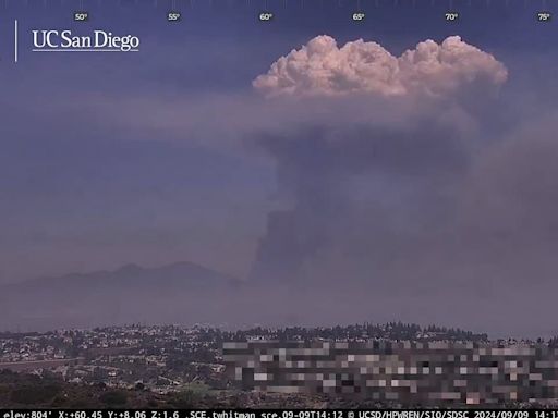 Shocking time lapse shows dramatic spread of Trabuco Canyon wildfire