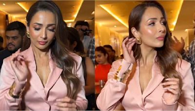 Malaika Arora elevates her style game in pink pantsuit with fiery cut-outs