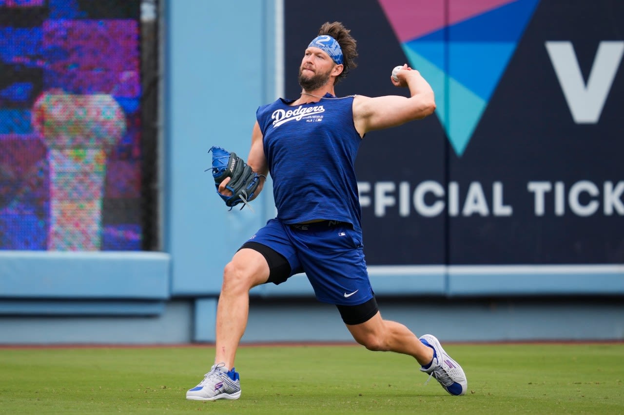 Clayton Kershaw set to make first start of the season for the Dodgers on Thursday against the Giants