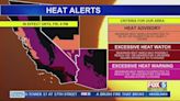 Temperatures to reach over 100 degrees in parts of San Diego County this week