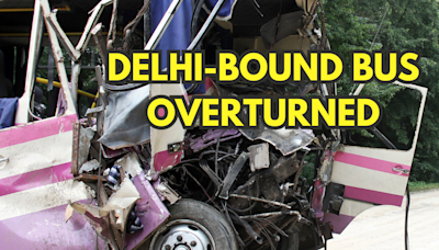 1 Died, 12 Injured: Delhi-Bound Bus Looses Control, Overturns in UP; Victims Identified