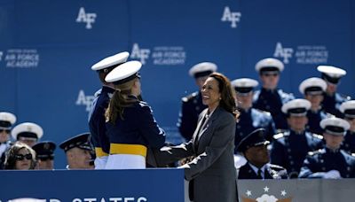 Harris Addresses US Air Force Academy Graduates near 80th D-Day Anniversary