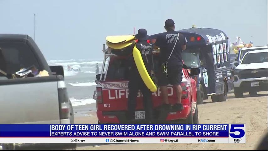 Experts advise not to swim alone after teen girl drowns at South Padre Island