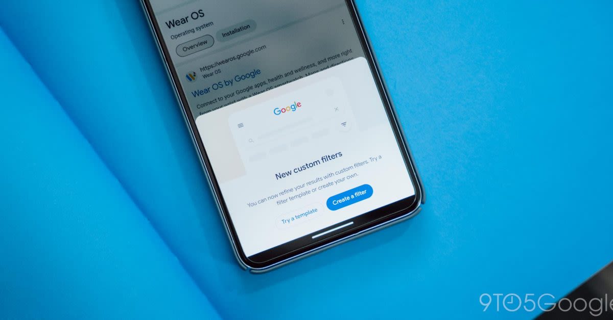 Google Search testing useful 'custom filters' that you can save to your account