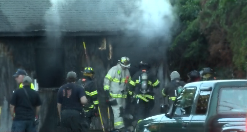 Crews fight a code red shed fire in Bristol | ABC6