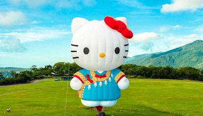 風太大！強風吹壞台東Hello Kitty熱氣球 火燒凱蒂貓送修一週改由「媽祖球」代班