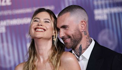 Adam Levine and Behati Prinsloo Are All Laughs on Rare Red Carpet Date Night