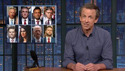 Seth Meyers Slams Republicans Supporting Trump at His Trial