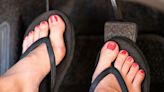 Drivers wearing flip flops this summer could 'risk getting hit with £5,000 fine'