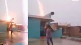 Bihar Girl’s Close Shave With Lightning While Shooting Rooftop Video Goes Viral