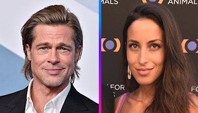 Brad Pitt Wraps His Arm Around Girlfriend Ines de Ramon on Romantic Beach Stroll: PIC