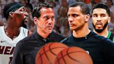 Heat's Erik Spoelstra reacts to Bam Adebayo's ugly Celtics series prediction