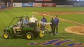Syracuse Mets game ends early after player hit in head by bat, carted off field