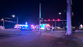 Pedestrian killed in crash with motorcycle on Powers Boulevard