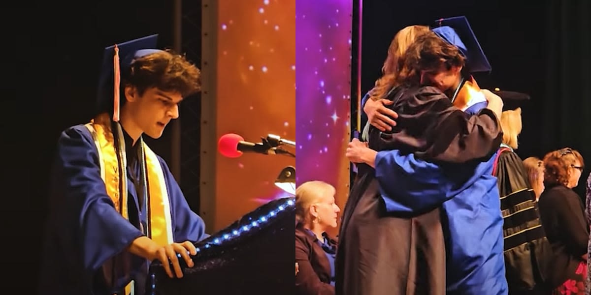 ‘I’m doing this for him’: High School valedictorian delivers unforgettable speech hours after burying dad