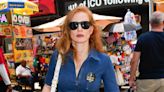 Jessica Chastain Serves Up Some Serious Style in a Denim Jumpsuit While Supporting the SAG-AFTRA Strike