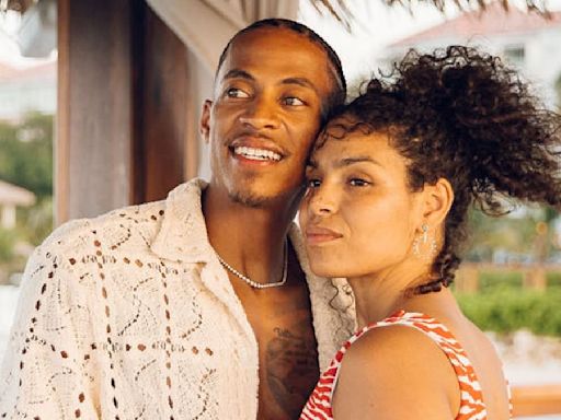 Jordin Sparks and husband share a kiss during vacation in Jamaica