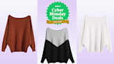 'Hides the bra rolls and tummy': This batwing-sleeve sweater is just $27 for Cyber Monday