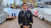 Jessica Alonso, la teniente que viaja en el Buque Escuela Cuauhtémoc