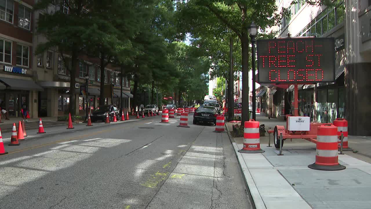 Peachtree Street in Midtown Atlanta shuts down this week | How to get around