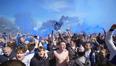 Ipswich back in the Premier League for first time since 2002. Tom Brady's Birmingham relegated