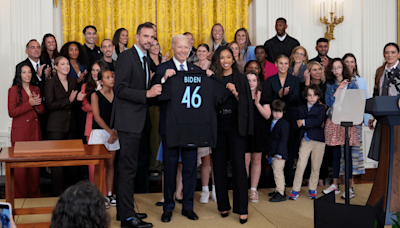 As He Welcomes Gotham FC, Biden Says 'A Woman Can Do Anything a Man Can Do,' Including Be President