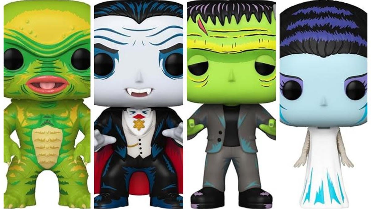 Universal Monsters Funko Pops: Dracula, Frankenstein, Bride, and Gill-Man