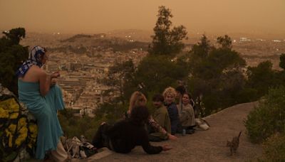 Martian skies over Athens? Greece’s capital turns orange with dust clouds from Africa