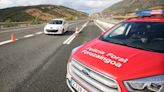 Tres heridos leves en un choque de dos vehículos en Idocin, en la Autovía del Pirineo