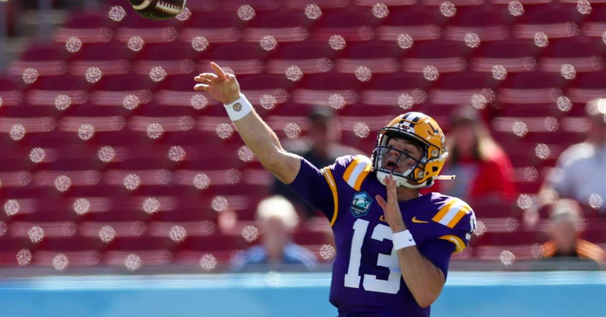 LSU quarterback Garrett Nussmeier is excited to play Oklahoma