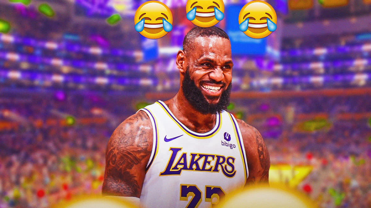 Lakers' LeBron James trolls everyone in latest book photo