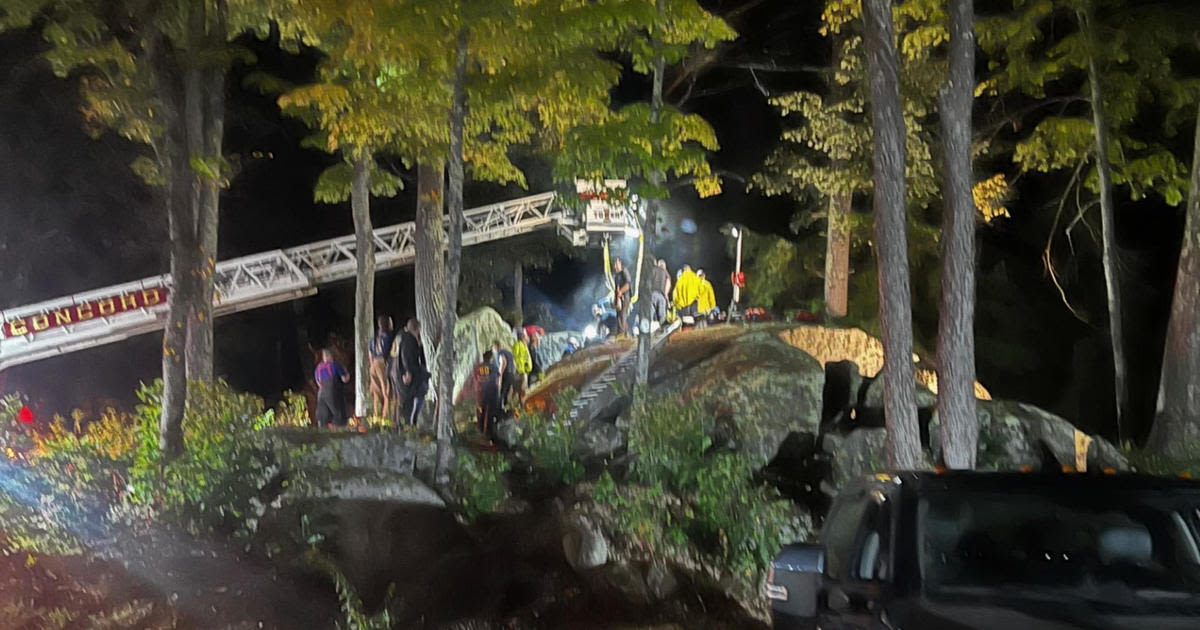 Child trapped between 2 boulders for 10 hours rescued by New Hampshire firefighters