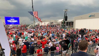 Donald Trump rally in Wilmington: Severe weather cancels event