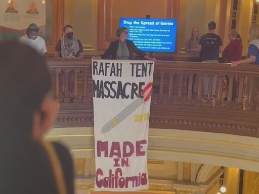 Pro-Palestinian demonstrators disrupt California Assembly session