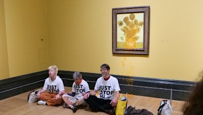 Activists Throw Soup On Van Gogh Paintings Hours After Fellow Protesters Jailed