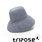 tripose 經典優雅-100%手工Raffia時尚遮陽草帽-帽簷-10cm(淺藍)