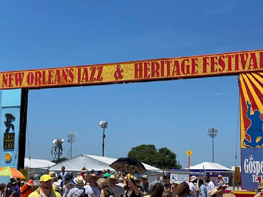 What did the Rolling Stones play first in their New Orleans Jazz Fest set?