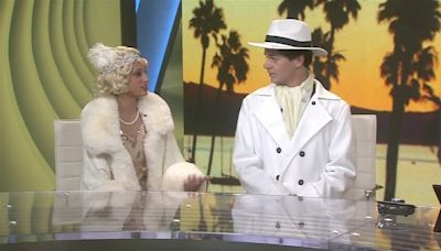 San Marcos High School student cast members previewed "Singin' in the Rain" on The Morning News