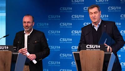 Manfred Weber und Markus Söder läuten CSU-Endspurt für Europawahlkampf ein: Heißt Parteitag, ist Wahlkampf