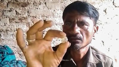 Un trabajador indio endeudado encuentra un diamante de US$ 100.000 que le cambiará la vida
