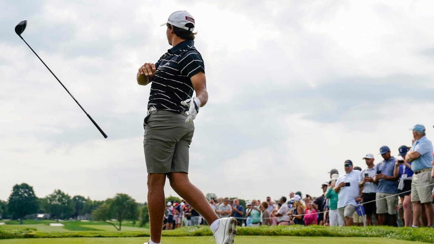 How Charlie Woods Fared in Second Round of His First U.S. Junior Amateur Tournament