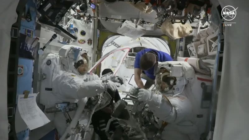 NASA calls off spacewalk at last minute as astronaut suit malfunctions