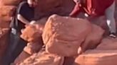 Lake Mead visitors caught on video destroying ancient rock formations