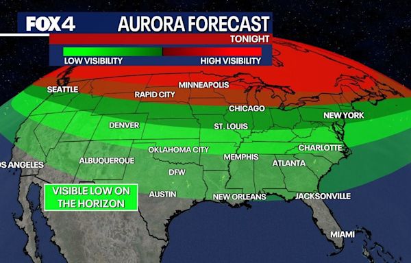 Northern lights could be visible in Texas due to severe solar storm